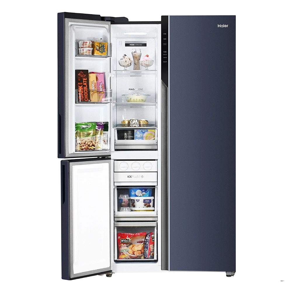 Haier  598 L 3 Door   convertible Side by Side  Refrigerator, Expert Inverter Technology , HRT-683GK